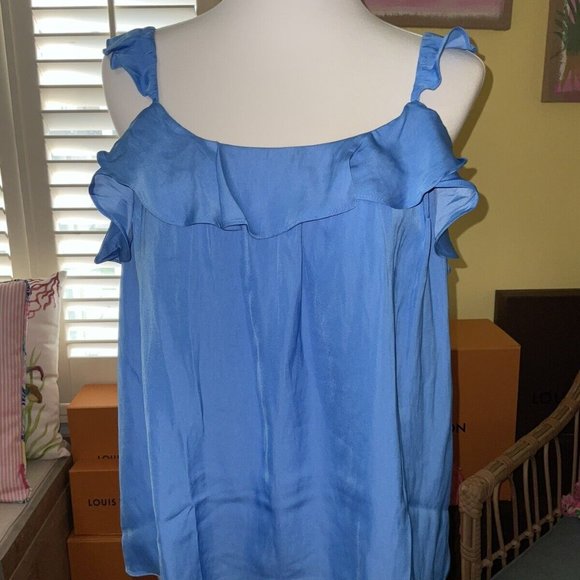 Lilly Pulitzer NWT Cailee Easy Fit Cami Top Blue Thistle $78 Size S - Picture 3 of 12